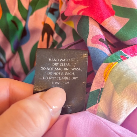 Slate & Willow • Bow Front‎ Avant Garde Floral Crop Top Sz Sm Tropical - Picture 12 of 13